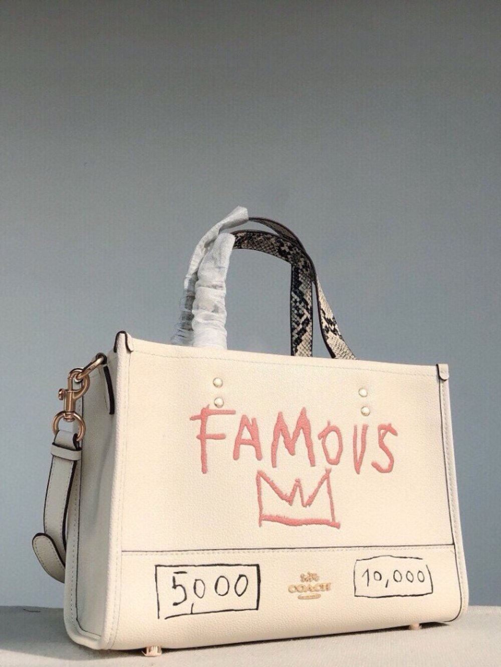 Coach x Jean-Michel Basquiat Dempsey Carryall Satchel/Crossbody - Picture 2 of 9